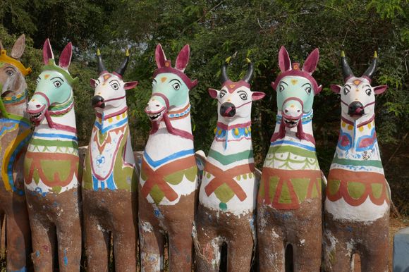 A small Ayyanar shrine at the edge of the village 
