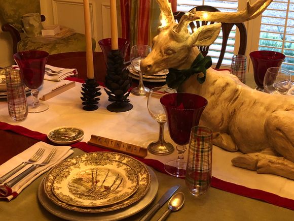 
Instead of place cards, scrabble tiles 