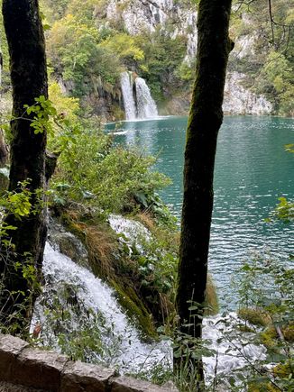 Smaller, maybe even one of the first waterfalls.  We all ooh'ed and ah'ed and Tina said, you ain't seen nothing yet.