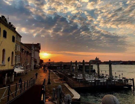 One last photo from our trip. This was walking on our way to the train station to leave Venice early in the morning.  I wasn’t sure whether we would like Venice, but we had such great weather and no crowds. It was wonderful. 