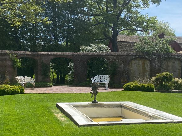 The “secret garden” is open to the public but I rarely see anyone there. 