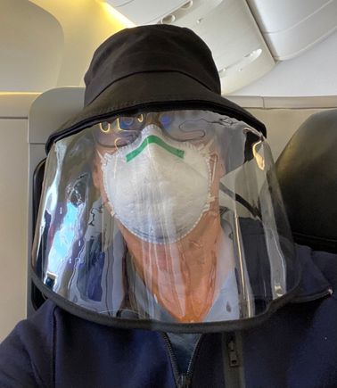 Mad beekeeper on the plane