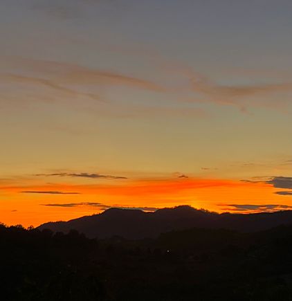 Sunset from the terrace
