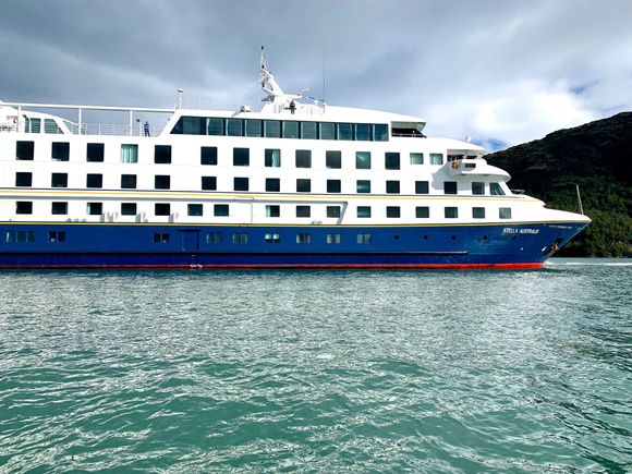Our small ship, the Stella Australis. I highly recommend it.