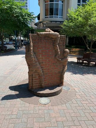 Brick bas relief (on Tryon)