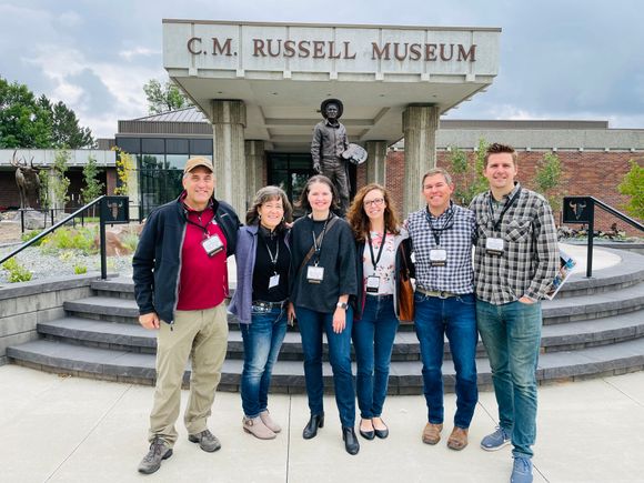 It’s Western Art Week in my town. This is our Trust group at the quick draw event.