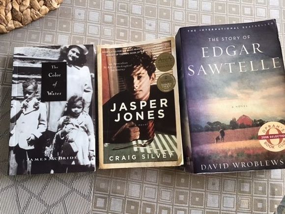 Mum brought books of course