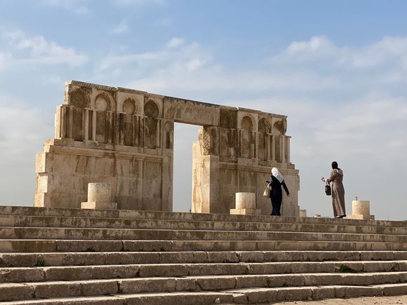 Reconstructed eastern gate of Umayyad mosque