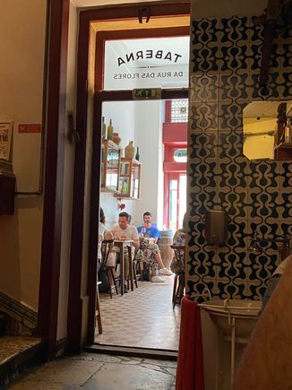 From our table in the “back room” . There’s only a table for 2 and a table for 4 and a tiny bar. 