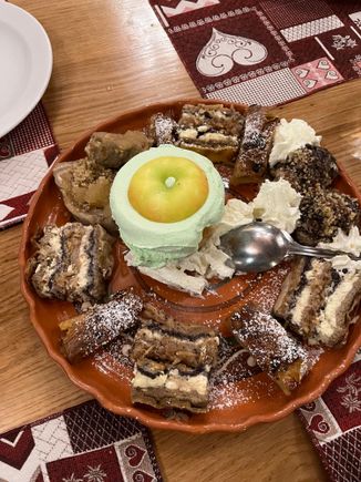 Assortment of desserts 