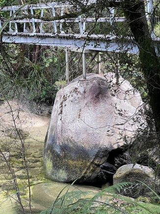 Interesting bridge foundation.