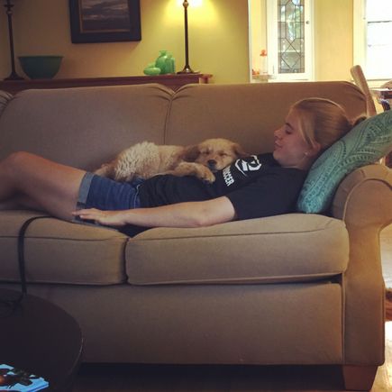 A moment of quiet last night.