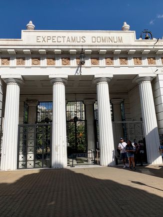 The entrance 