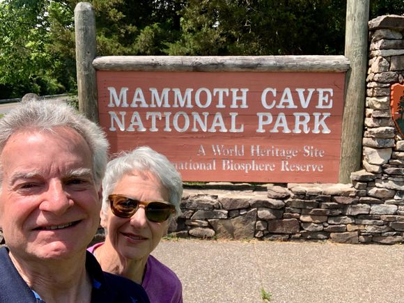 We have arrived! No chance to take a comparable picture at the Smokies, unfortunately.