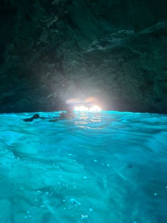 She can see daylight now. 