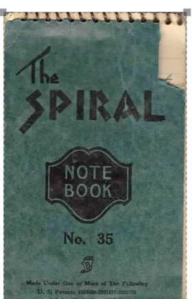 His personal log book.