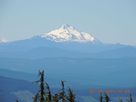 Mount Baker? It was taken from a clear day on Mount Hood. WA states is very beautiful. I have been trying to go back and visit but get side tracked to see the other parts of the world. 