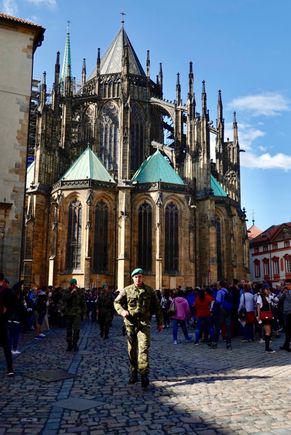 St Vitas Cathedral sitting high atop the Castle District.  Did not get a chance to see the interior which is supposed to be gorgeous due to extremely long lines.