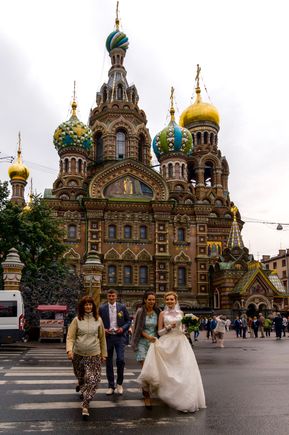 Church of the Spilled Blood. What a wedding venue.