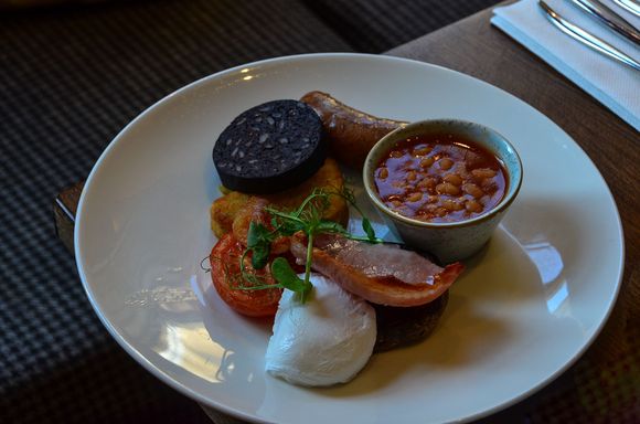 A hearty traditional breakfast.