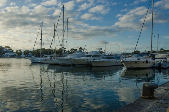 Porto (above) is the main harbor for Ischia, although ferries also call at Forio and Casamicciola. We also saw one ferry depart from Lacco Ameno. Porto was an attractive and colorful delight during the midweek, shoulder-season daytime hours, but one imagines that nocturnal high-season would be a loud party with dancers and lineups.