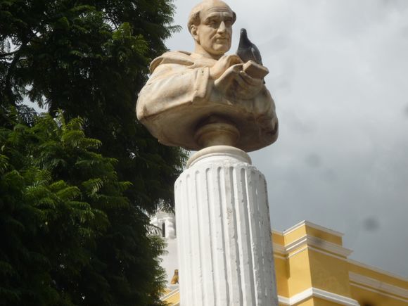Memorial to Bartolomé de las Casas, 16th-century advocate for the rights of native Americans.