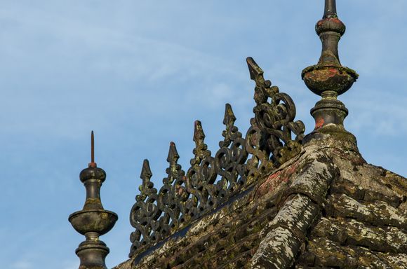 Figeac rooftop detail.