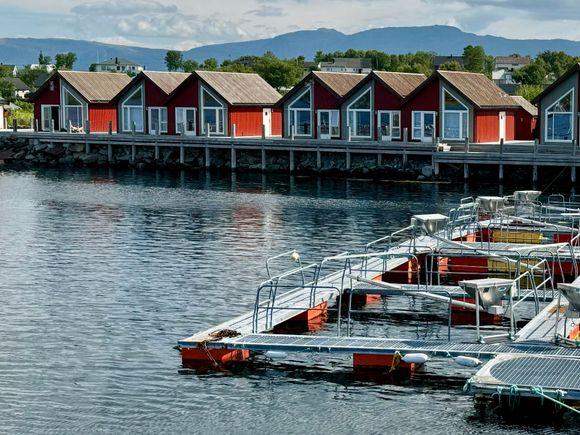 Ubiquitous red Norwegian houses