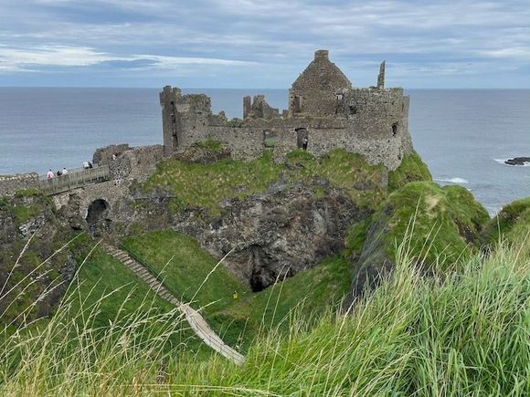 Dunluce Castle - there were tour buses and lots of cars out front, but it didn't seem all that busy