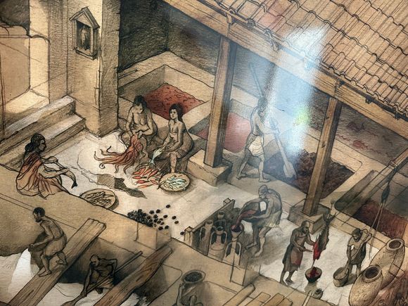 Preparing the fish for processing