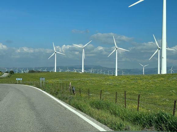 Thousands of wind turbines sprout from the rolling green landscape of this wind-lashed region close to the Atlantic Ocean