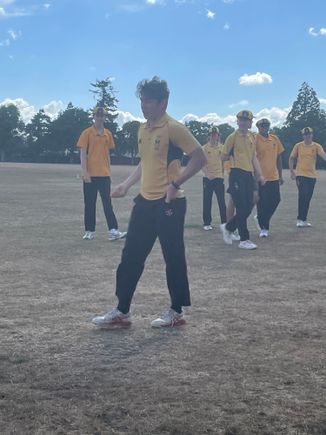 Harry at cricket 