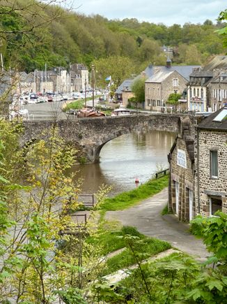 Dinan along the Rance river
