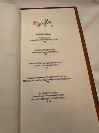 Classics on the menu