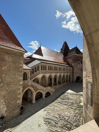 The inner courtyard