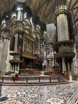 Interior of the Milano Duomo