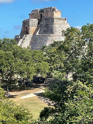 Back side of the pyramid taken from afar.