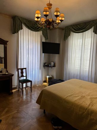 Our spacious room at Hotel Palazzo Alexander in Lucca