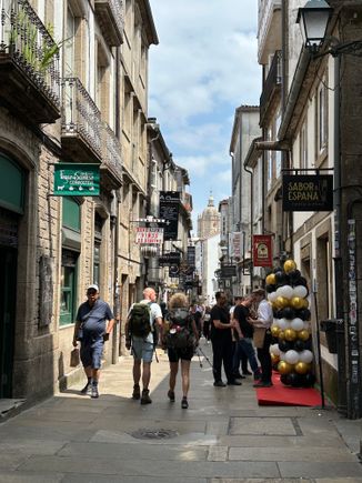 Rua do Franco, a Main Street in the historic quarter of Santiago