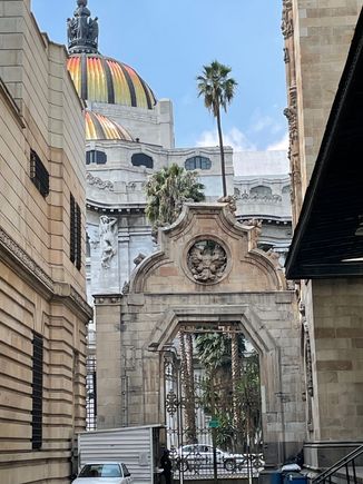 This is actually the loading docks of the Post Office with Belles Arte in the back