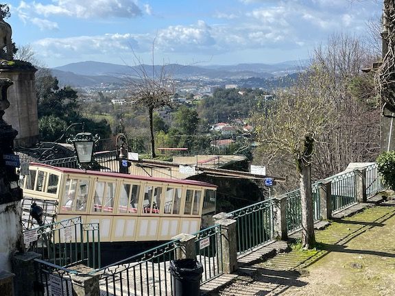 The tram that you can take to the top, if so inclined