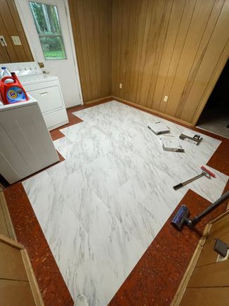 Laundry room new floors
