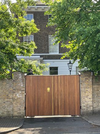 The gate to Paul's house.  He didn't answer, probably busy