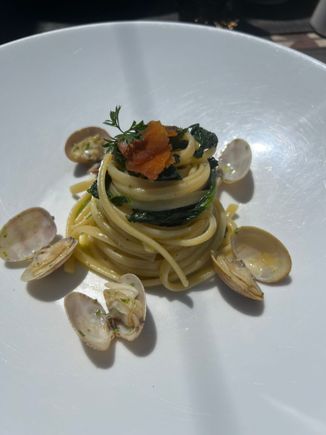 This pasta was so good, I was wishing we didn’t share this plate.  I could have eaten another bowl