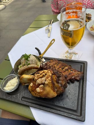 Ed's German dinner - pork shank or knuckle, I think