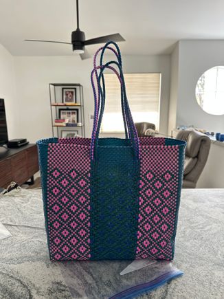 Woven plastic bag, bought in Merida main food market