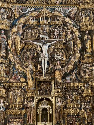 Diego de Siloé's striking altarpiece, Capilla Mayor, Cartuja de Miraflores