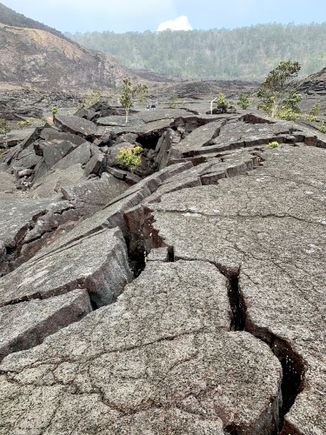 Unreal to be walking on a floor of recent lava…