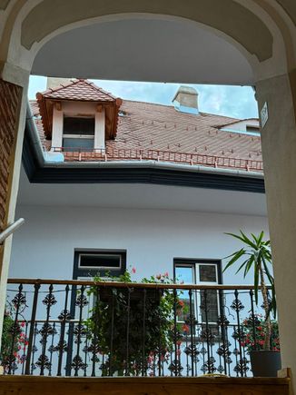 This photo is taken from the landing to our room