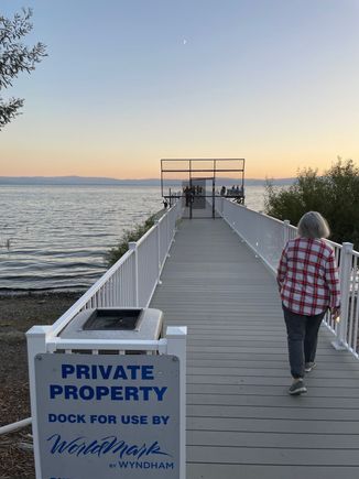 Walking out on the dock